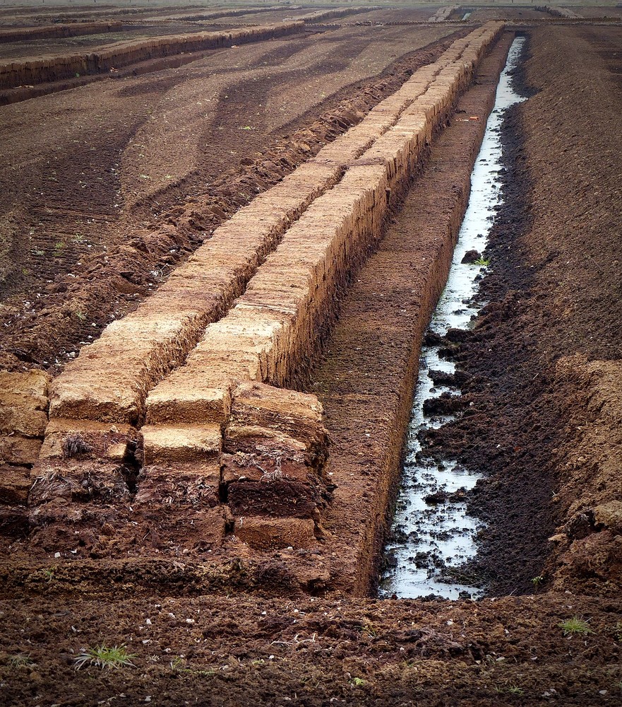 Těžba rašeliny představuje velký ekologický zásah do krajiny. © Wälz (Pixabay).